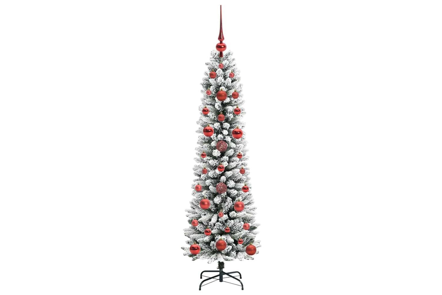 Vidaxl Artificial Christmas Tree With 150 Leds Green And White 120 Cm-4