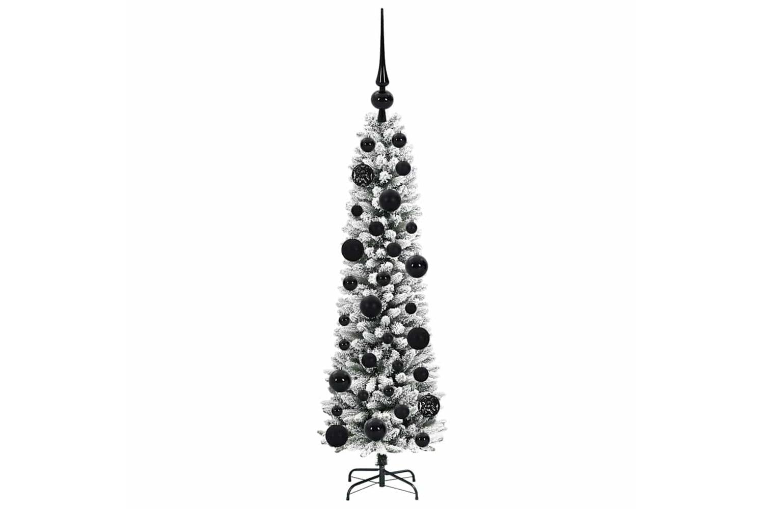 Vidaxl Artificial Christmas Tree With 150 Leds Green And White 120 Cm-4