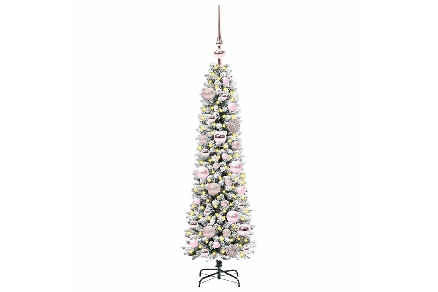 Vidaxl Artificial Christmas Tree With 150 Leds Green And White 120 Cm-3