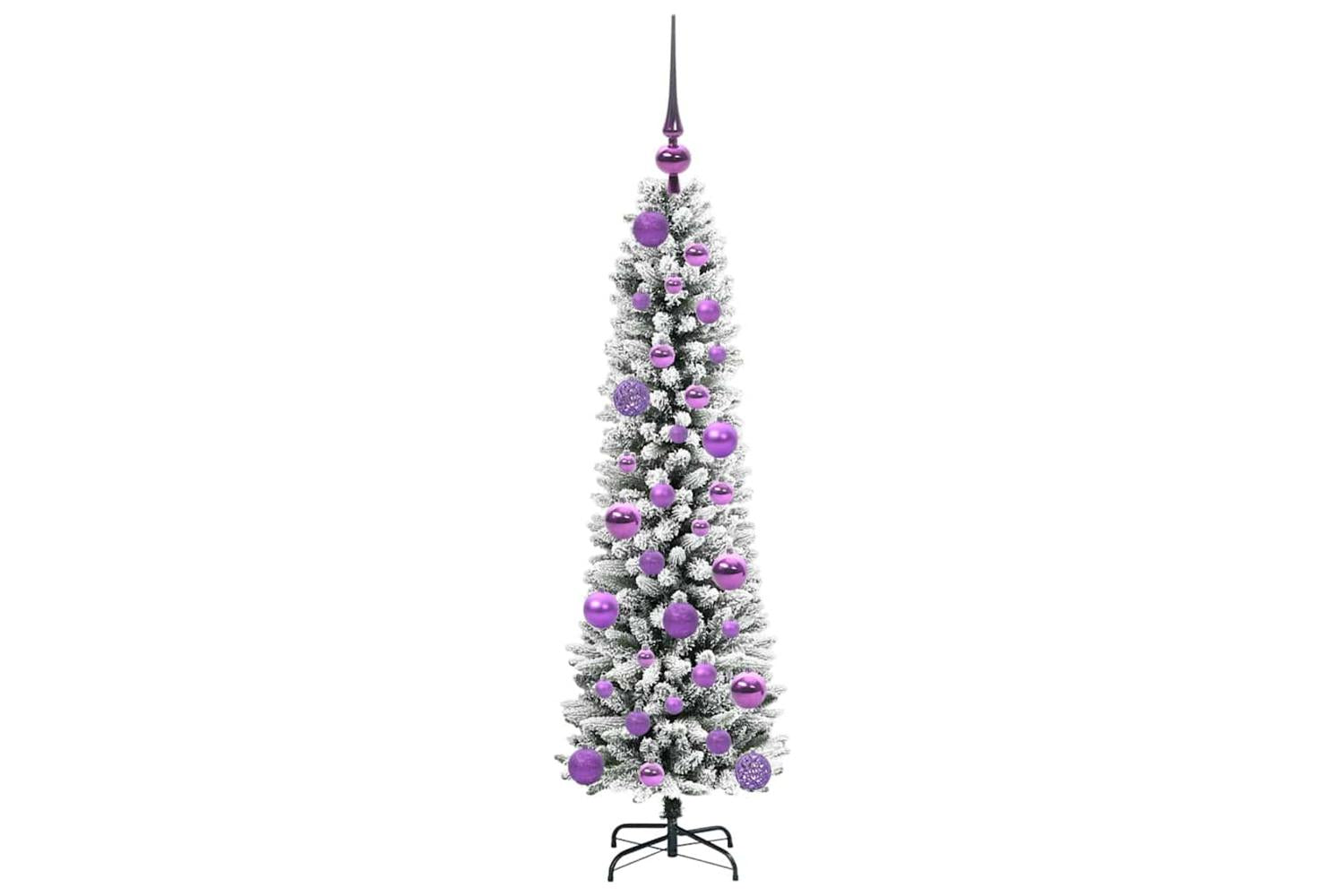 Vidaxl Artificial Christmas Tree With 150 Leds Green And White 120 Cm-4