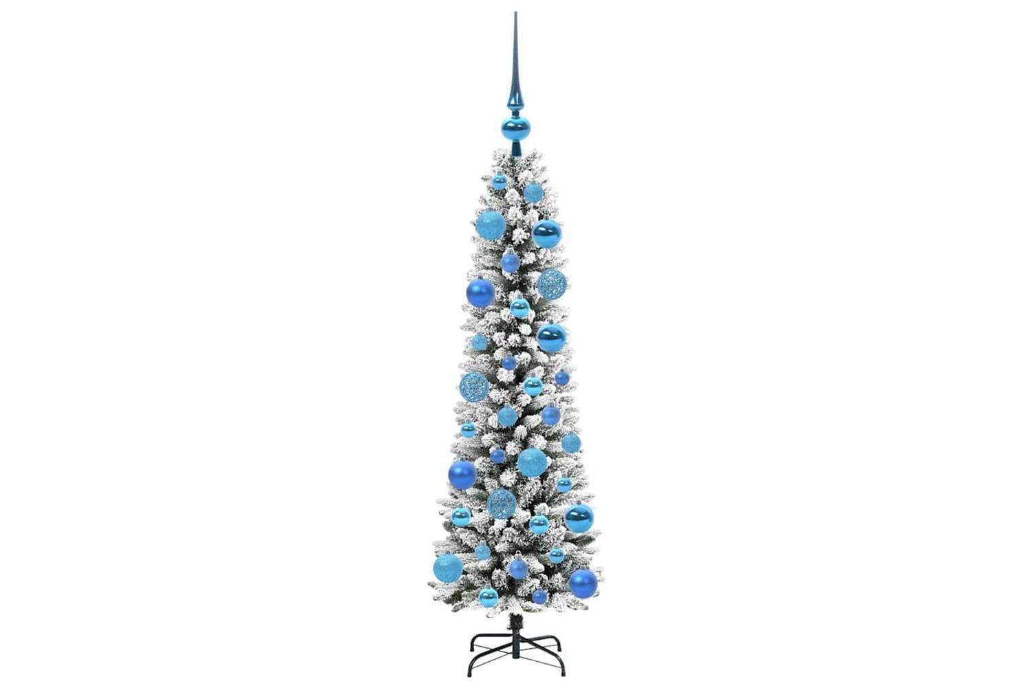 Vidaxl Artificial Christmas Tree With 150 Leds Green And White 120 Cm-4