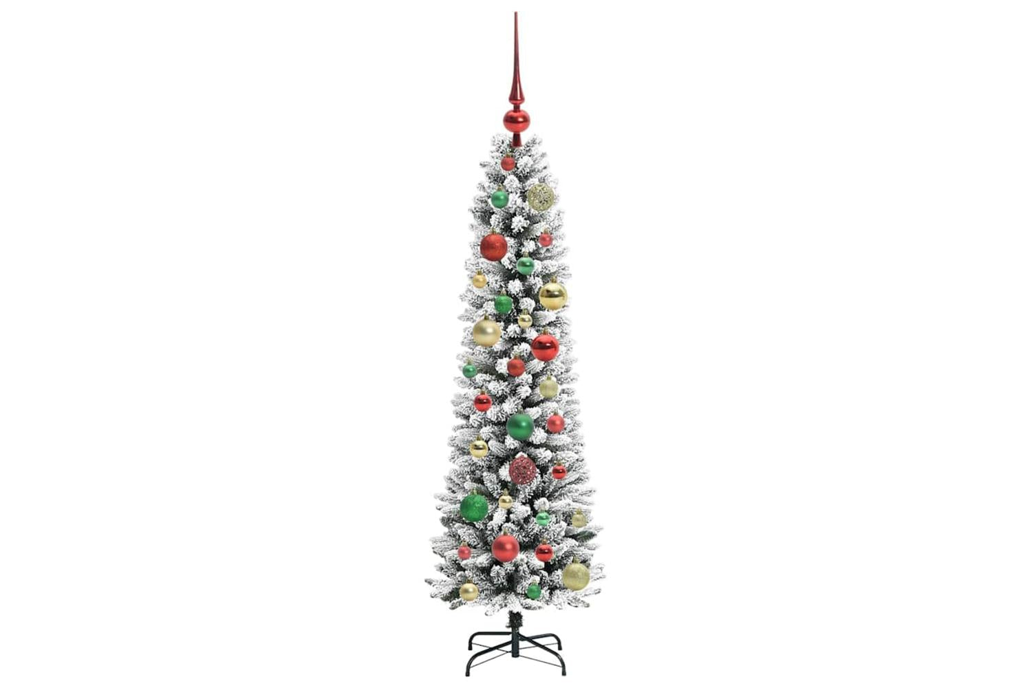 Vidaxl Artificial Christmas Tree With 150 Leds Green And White 120 Cm-6