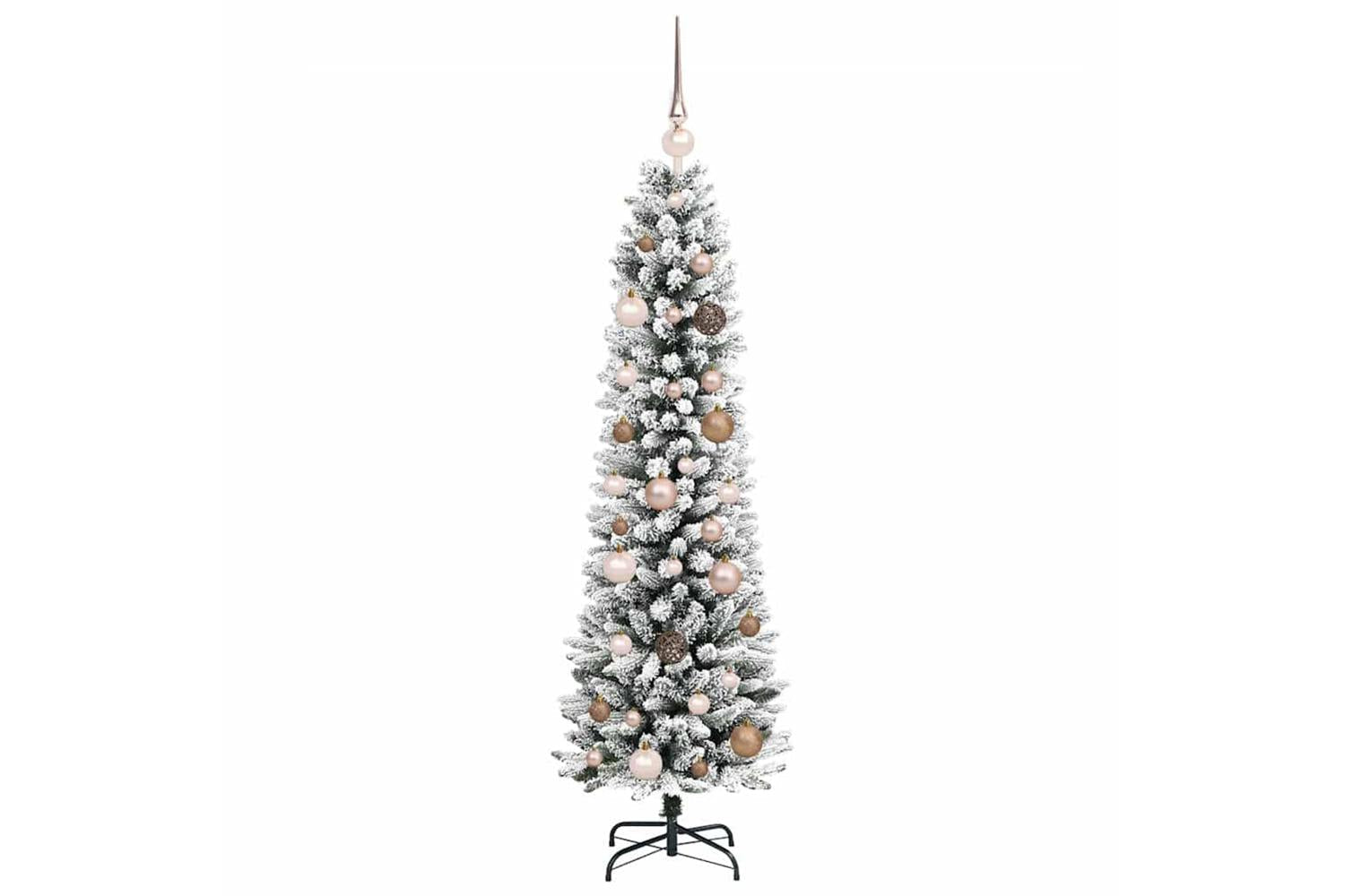 Vidaxl Artificial Christmas Tree With 150 Leds With Stand White 150 Cm-4