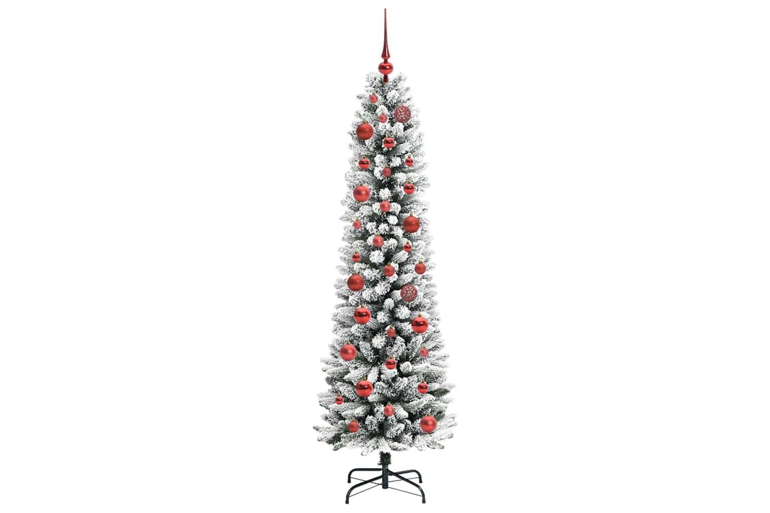 Vidaxl Artificial Christmas Tree With 150 Leds Green And White 150 Cm-4