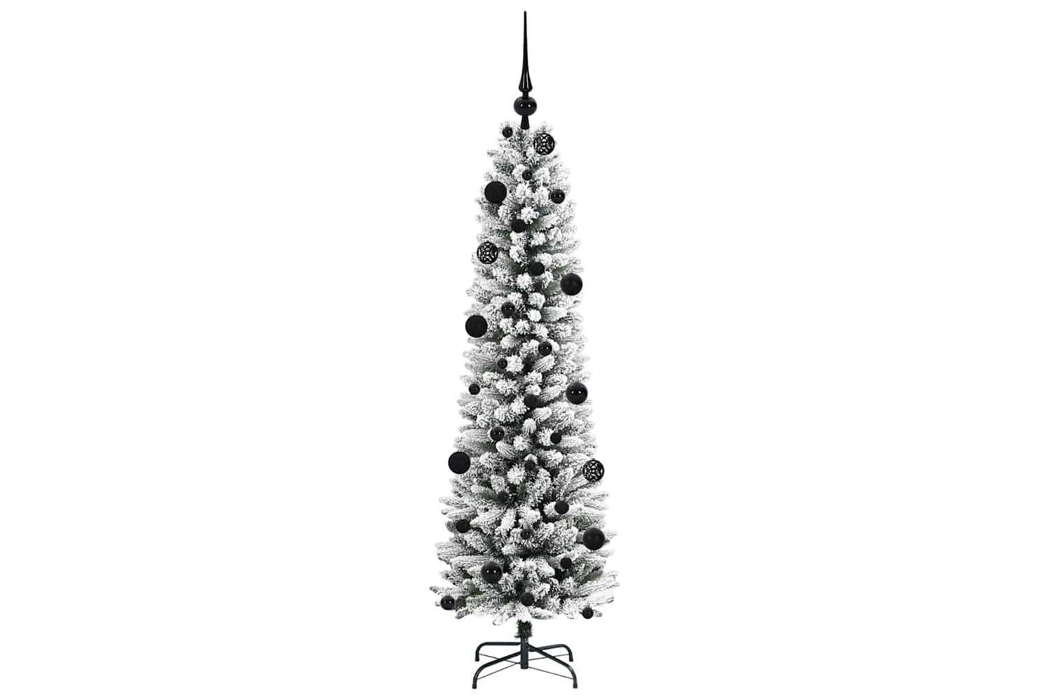 Vidaxl Artificial Christmas Tree With 150 Leds Green And White 150 Cm-4