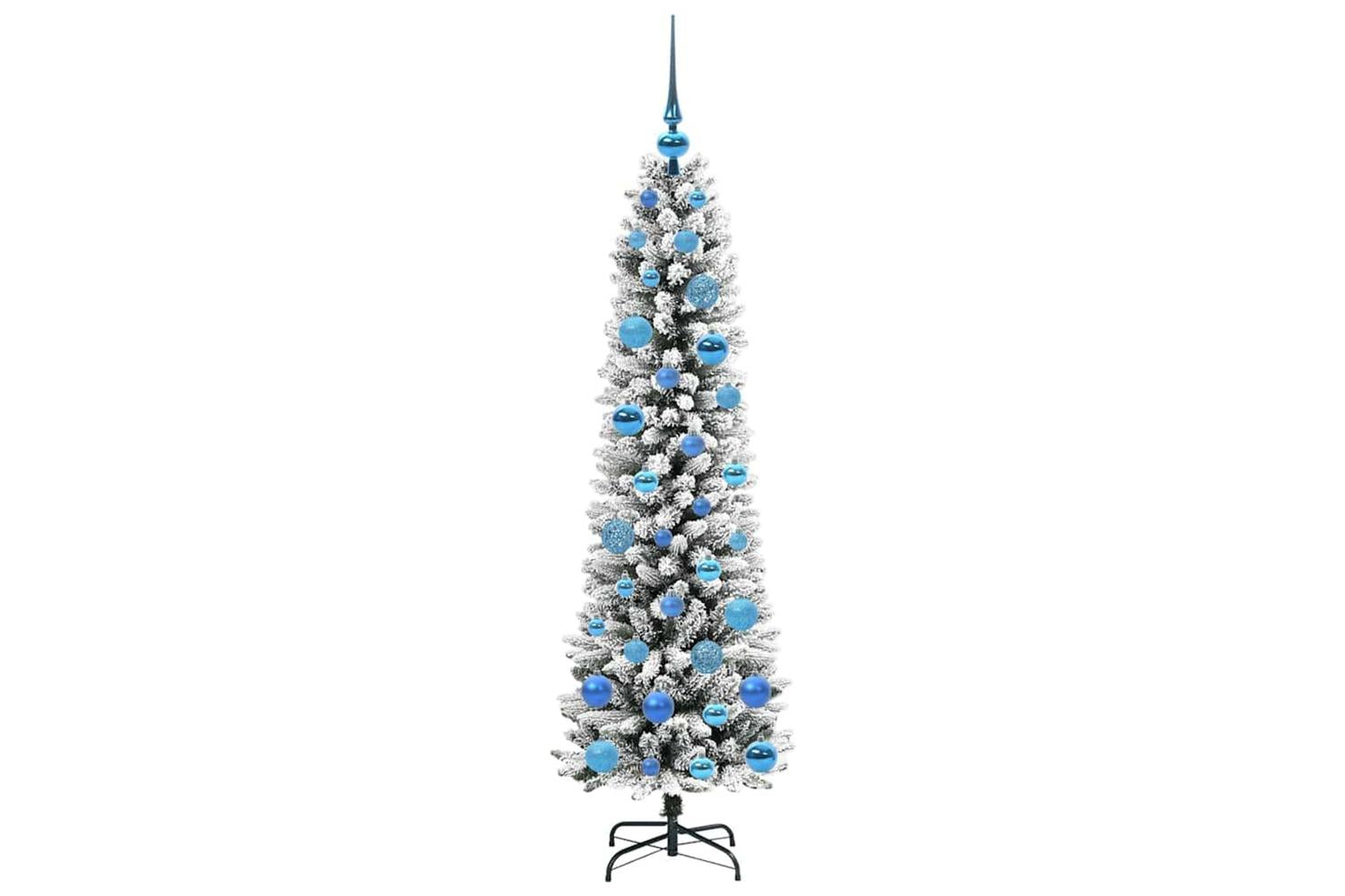 Vidaxl Artificial Christmas Tree With 150 Leds Green And White 150 Cm-4