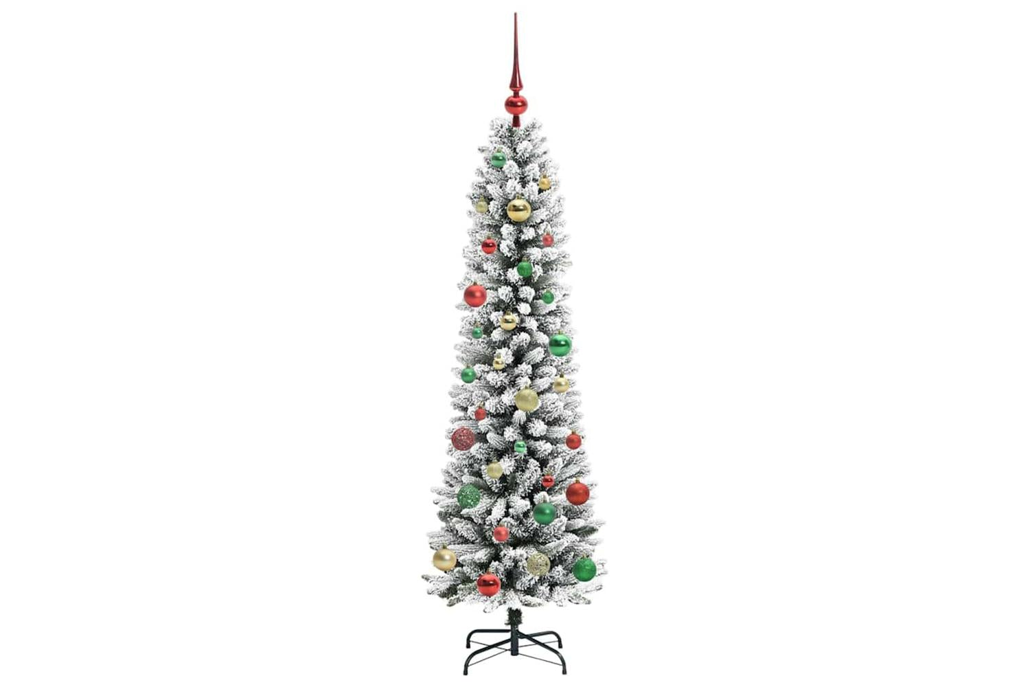 Vidaxl Artificial Christmas Tree With 150 Leds Green And White 150 Cm-6