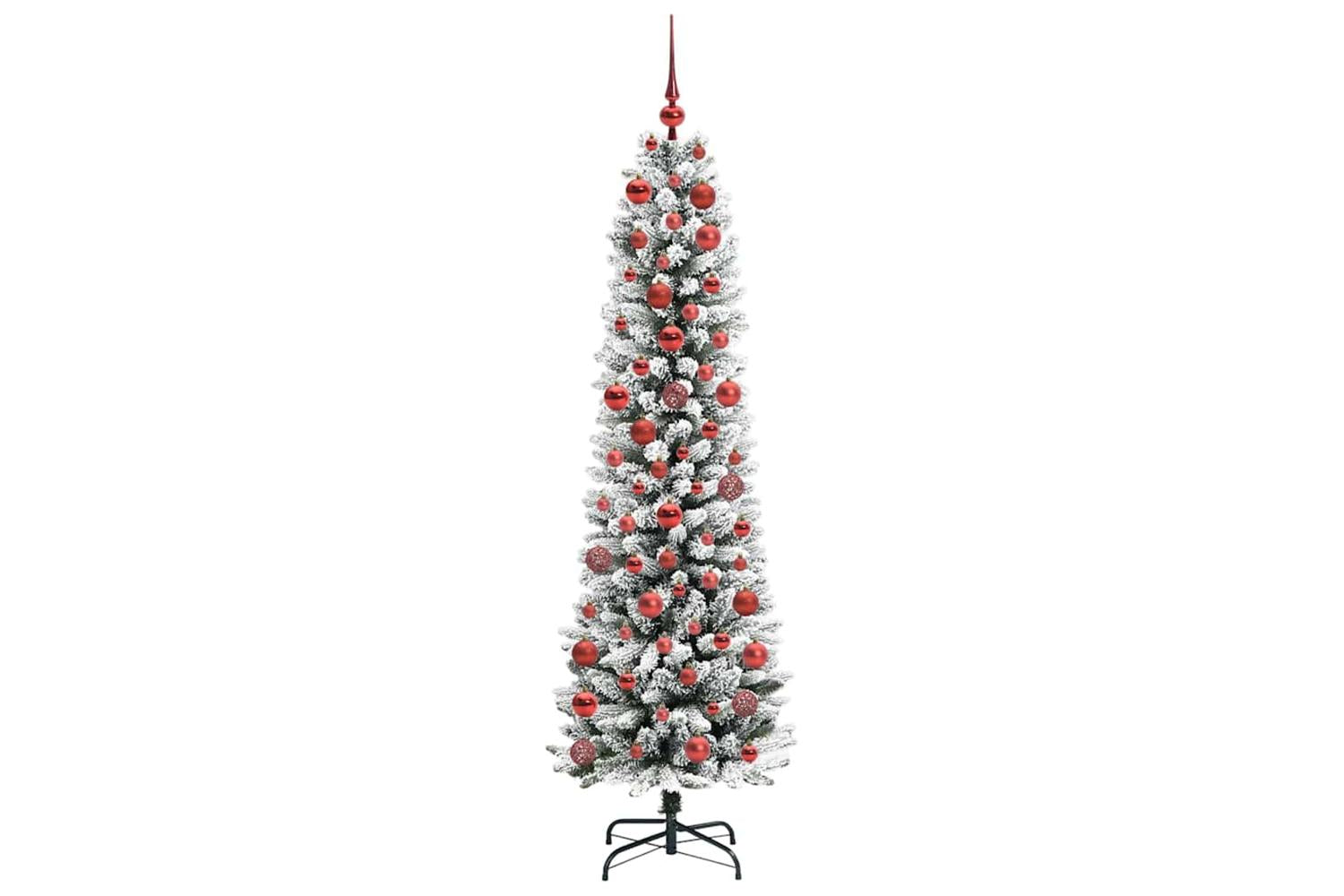 Vidaxl Artificial Christmas Tree With 300 Leds Green And White 180 Cm-4