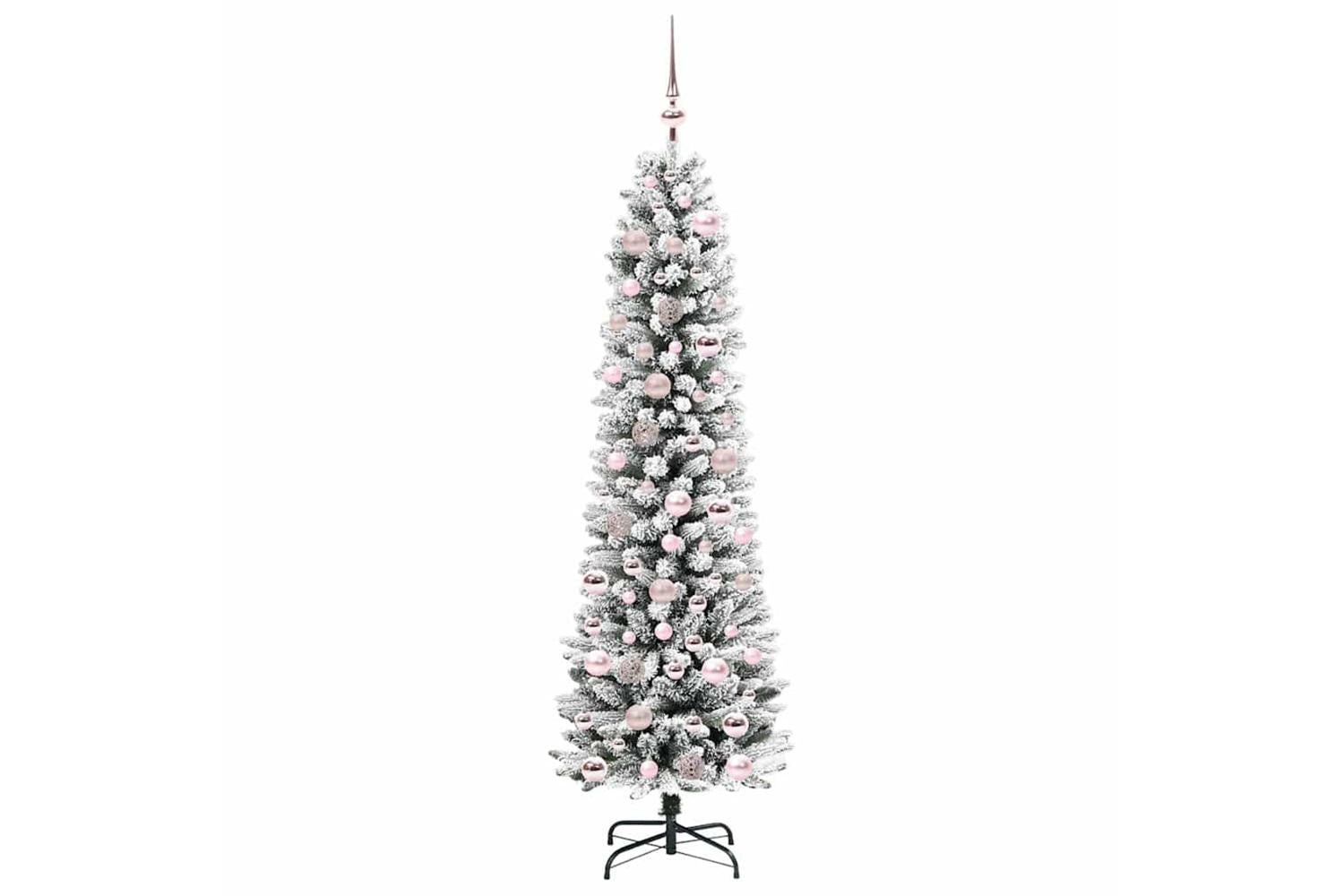 Vidaxl Artificial Christmas Tree With 300 Leds Green And White 180 Cm-4