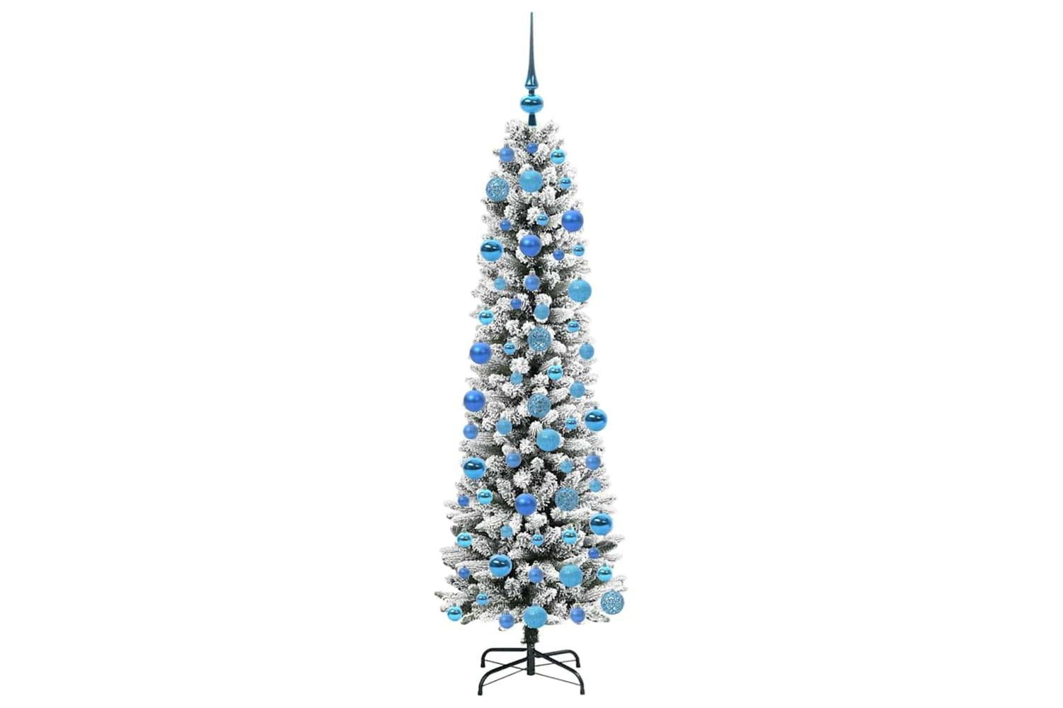 Vidaxl Artificial Christmas Tree With 300 Leds Green And White 180 Cm-4