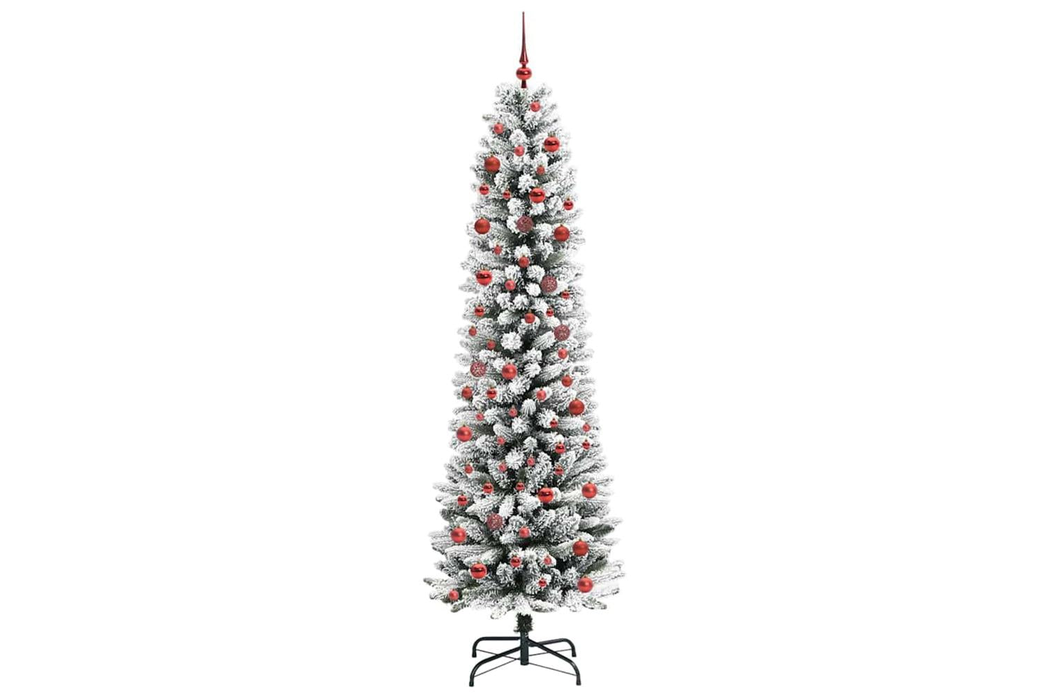 Vidaxl Artificial Christmas Tree With 300 Leds Green And White 210 Cm-3