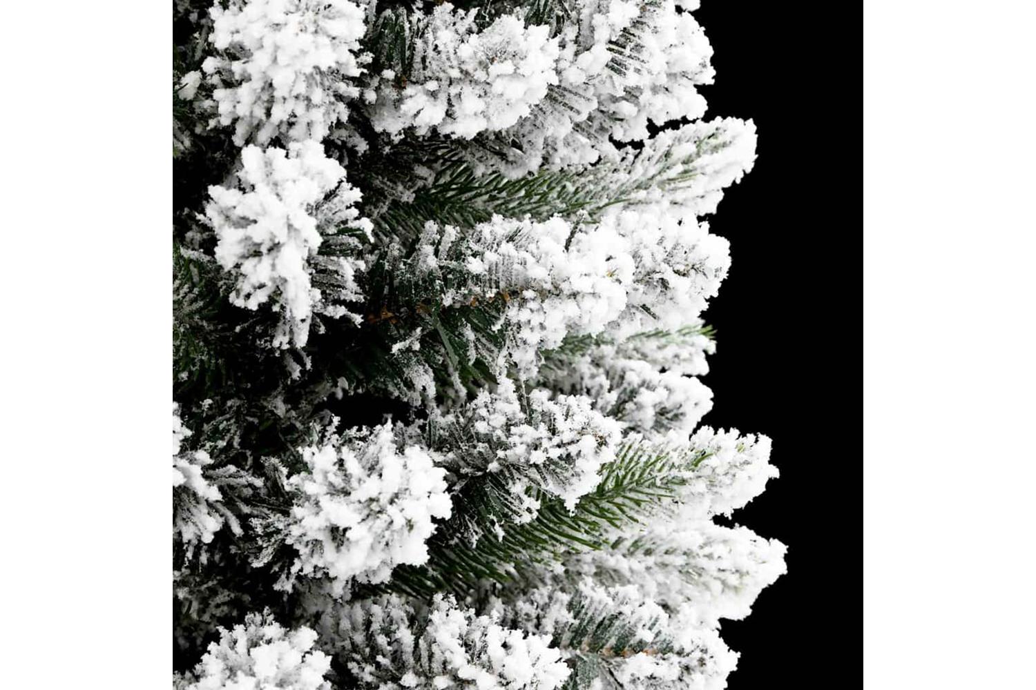 Vidaxl Artificial Christmas Tree With 300 Leds Green And White 210 Cm-9