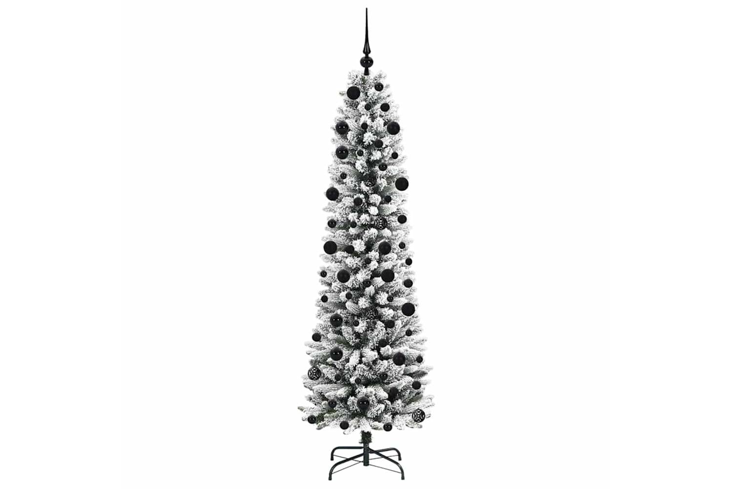 Vidaxl Artificial Christmas Tree With 300 Leds Green And White 210 Cm-4