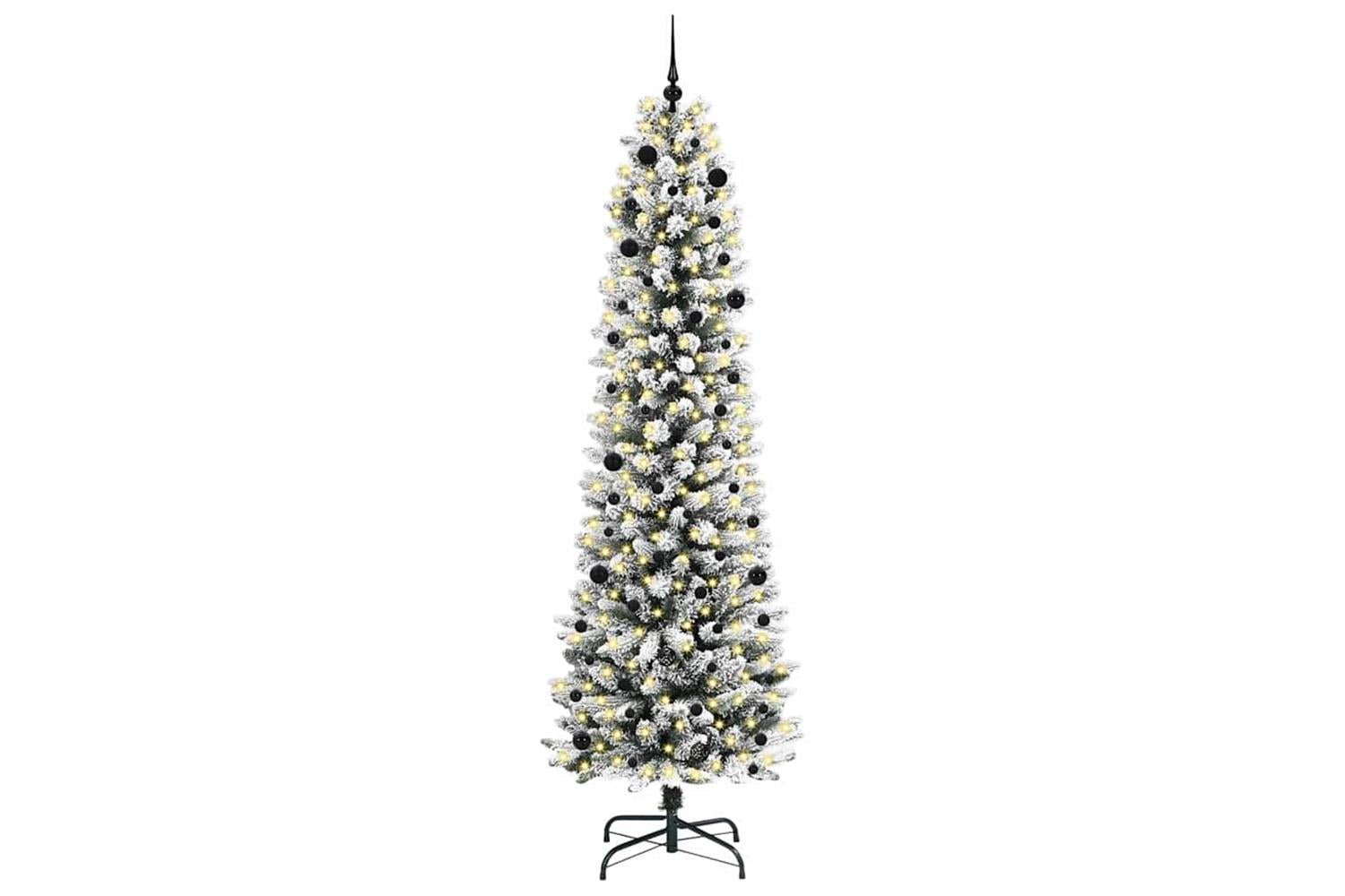 Vidaxl Artificial Christmas Tree With 300 Leds Green And White 240 Cm-3