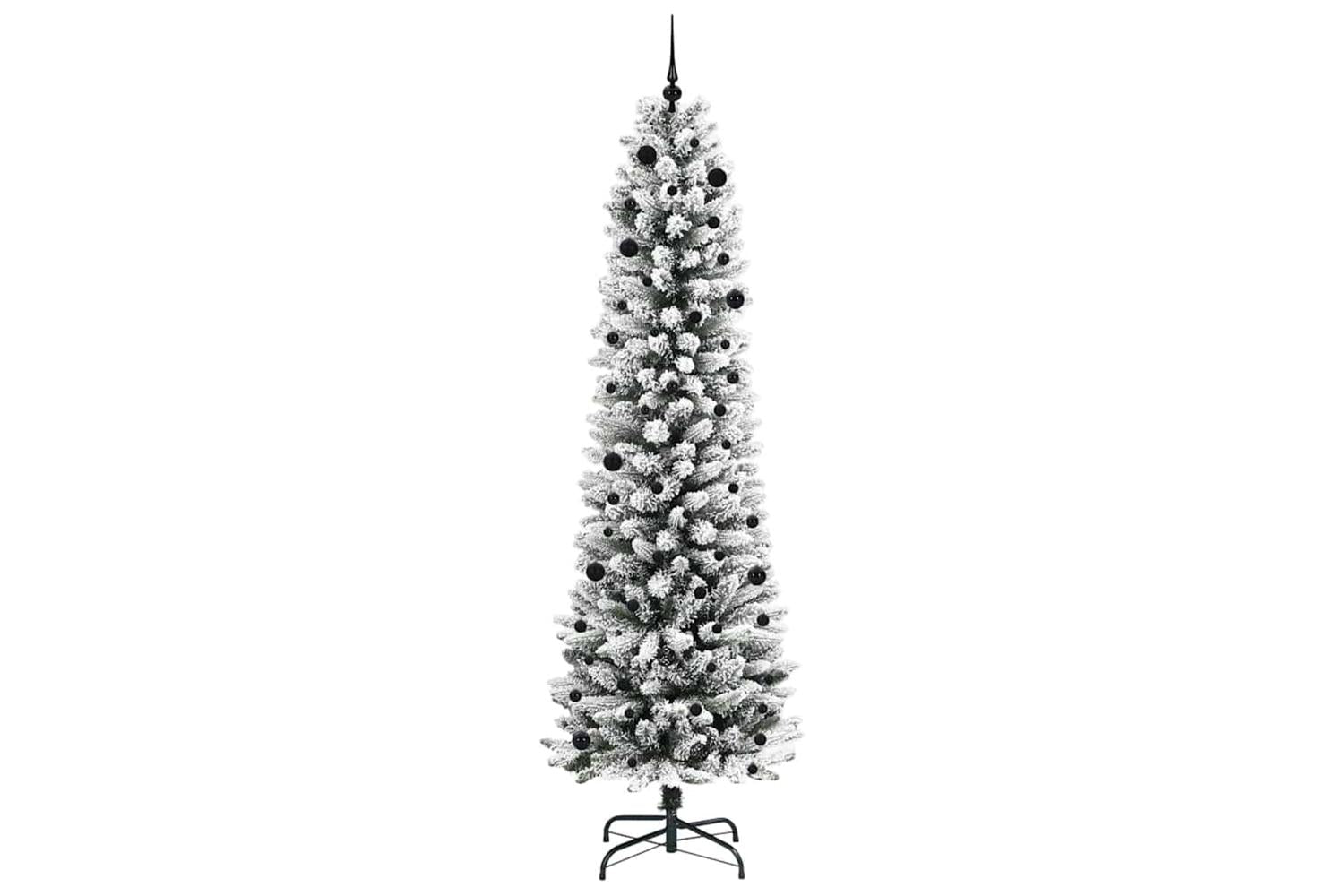 Vidaxl Artificial Christmas Tree With 300 Leds Green And White 240 Cm-4