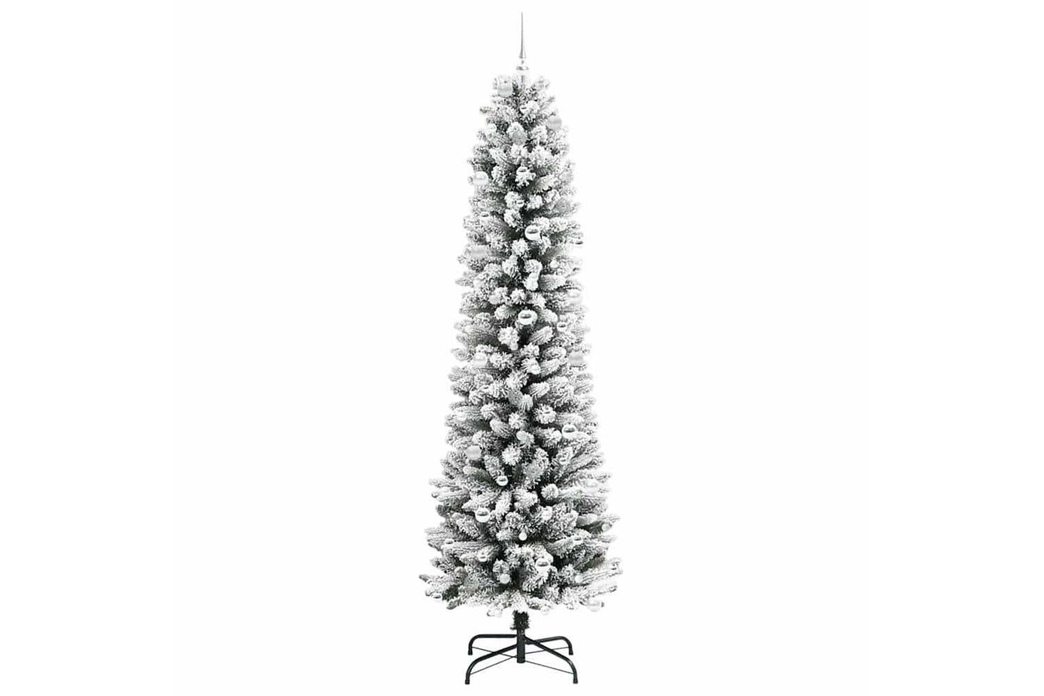 Vidaxl Artificial Christmas Tree With 300 Leds Green And White 240 Cm-4