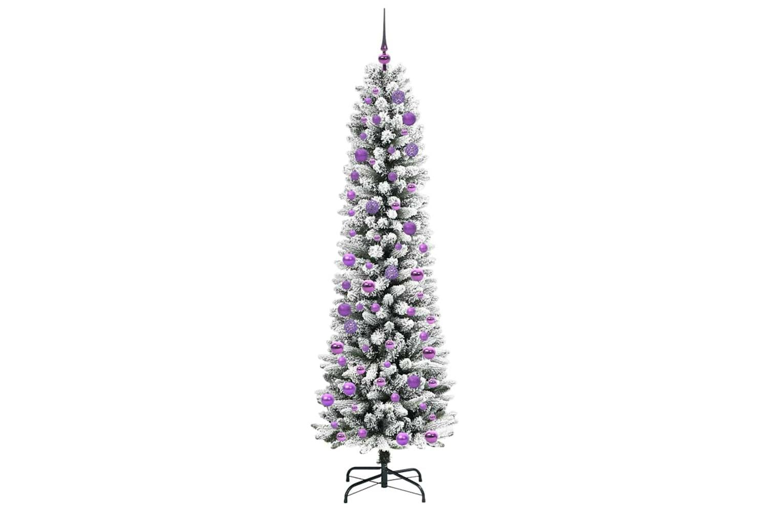 Vidaxl Artificial Christmas Tree With 300 Leds Green And White 240 Cm-4