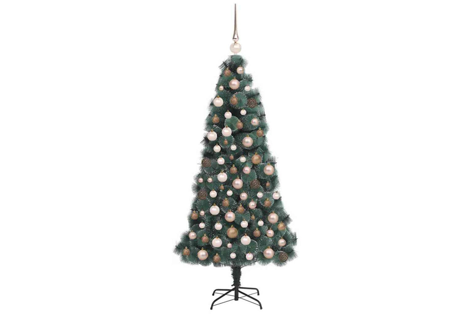 Vidaxl Artificial Pre-lit Christmas Tree With Ball Set Green 120 Cm-5