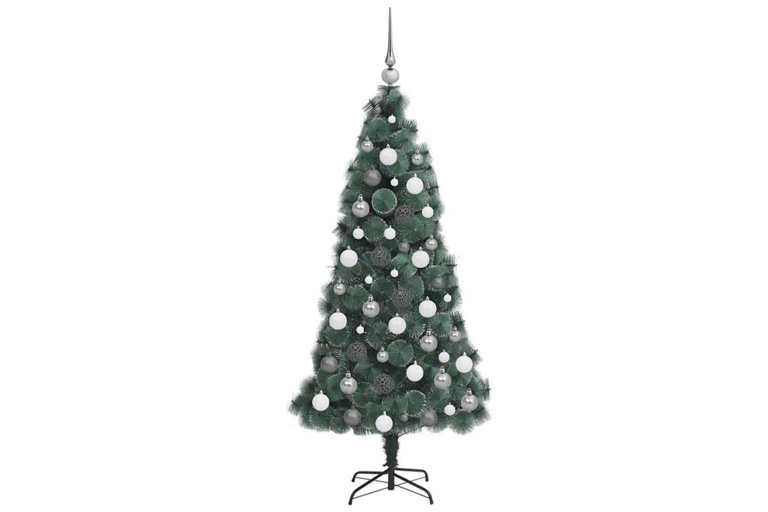 Vidaxl Artificial Pre-lit Christmas Tree With Ball Set Green 120 Cm-6