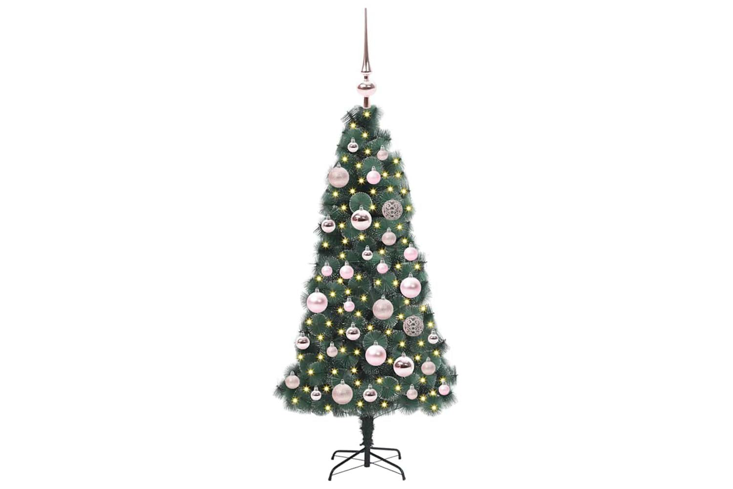 Vidaxl Artificial Pre-lit Christmas Tree With Ball Set Green 120 Cm-3