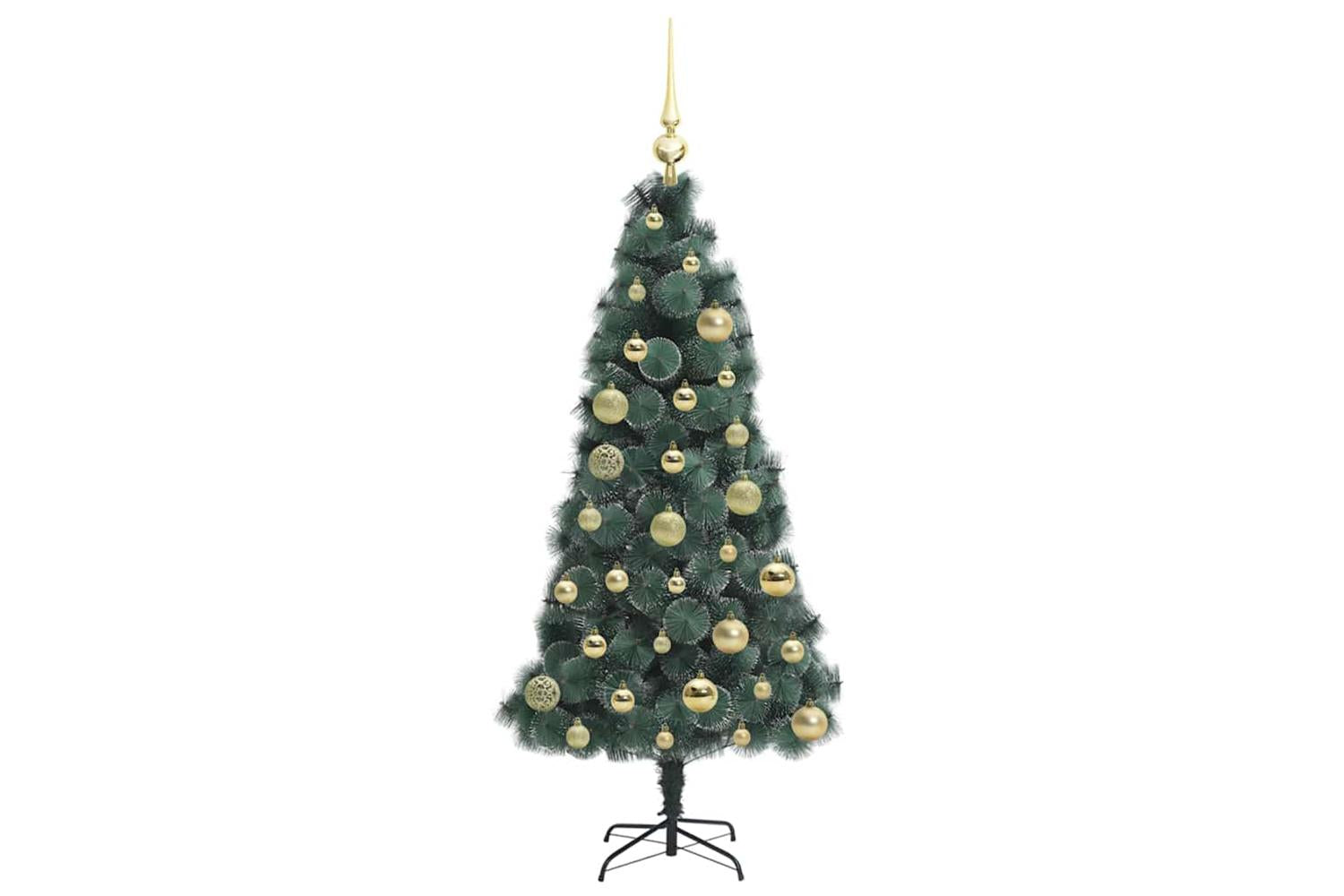 Vidaxl Artificial Pre-lit Christmas Tree With Ball Set Green 120 Cm-4