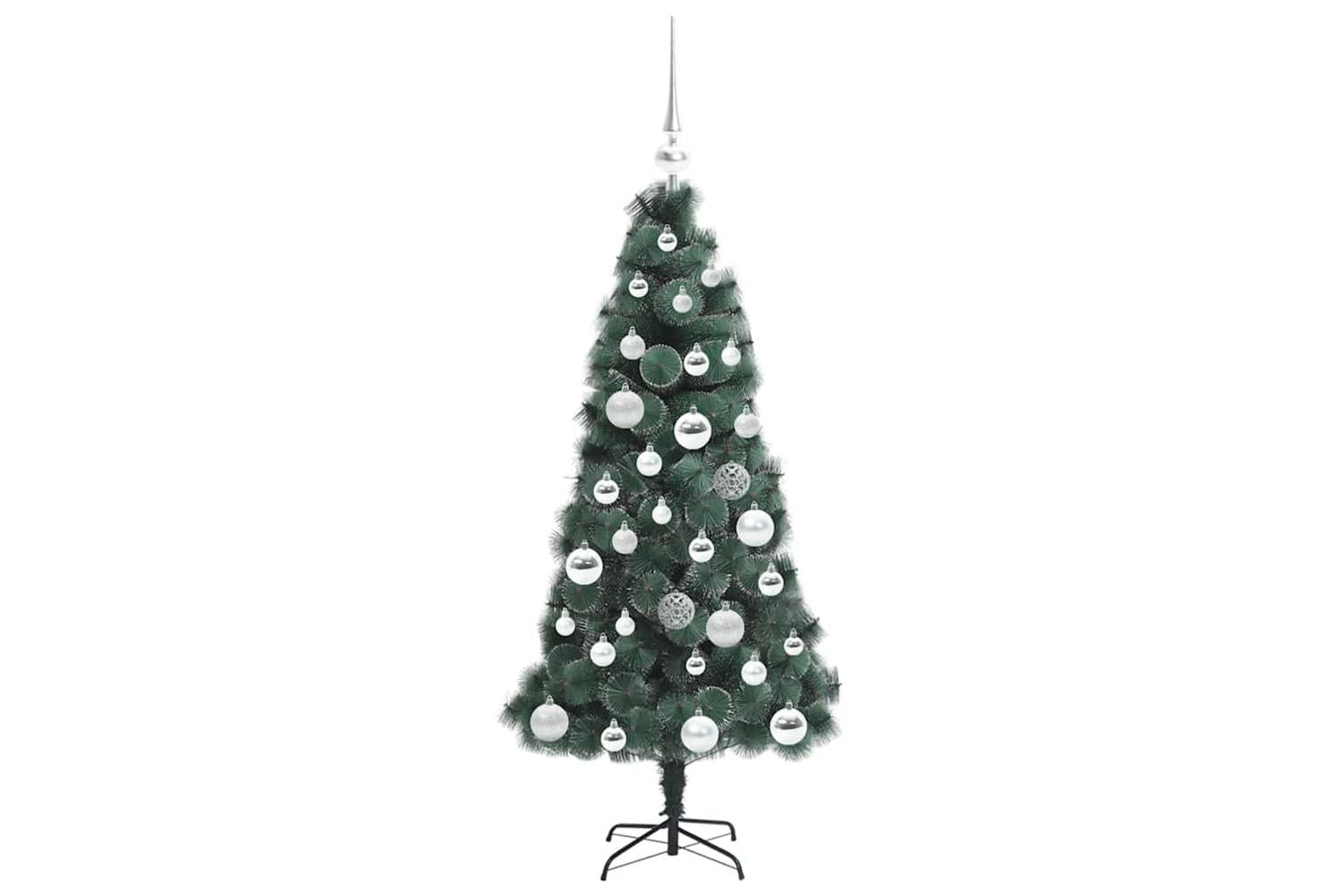 Vidaxl Artificial Pre-lit Christmas Tree With Ball Set Green 120 Cm-4