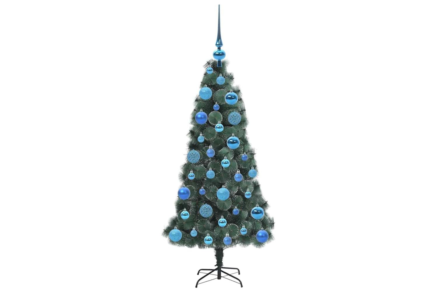 Vidaxl Artificial Pre-lit Christmas Tree With Ball Set Green 120 Cm-4