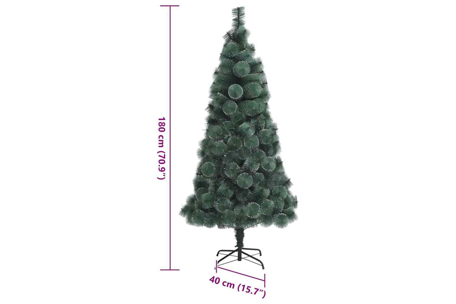Vidaxl Artificial Pre-lit Christmas Tree With Stand Green 180 Cm Pet-10