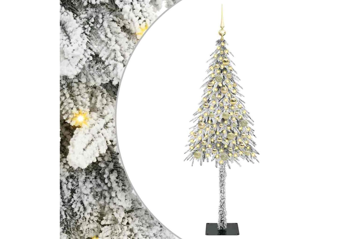 Vidaxl Christmas Tree With 150 Leds White 150 Cm Pe And Steel-2
