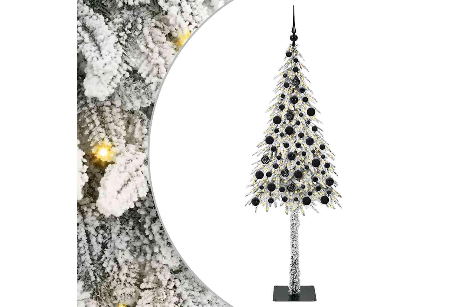 Vidaxl Christmas Tree With 300 Leds White 180 Cm Pe And Steel-2