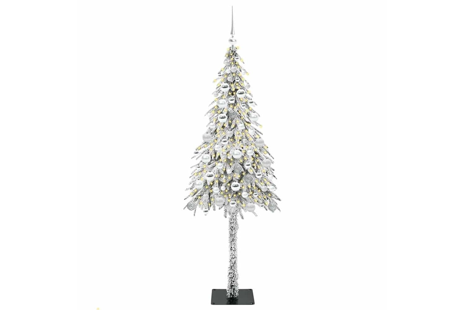 Vidaxl Christmas Tree With 300 Leds White 180 Cm Pe And Steel-3