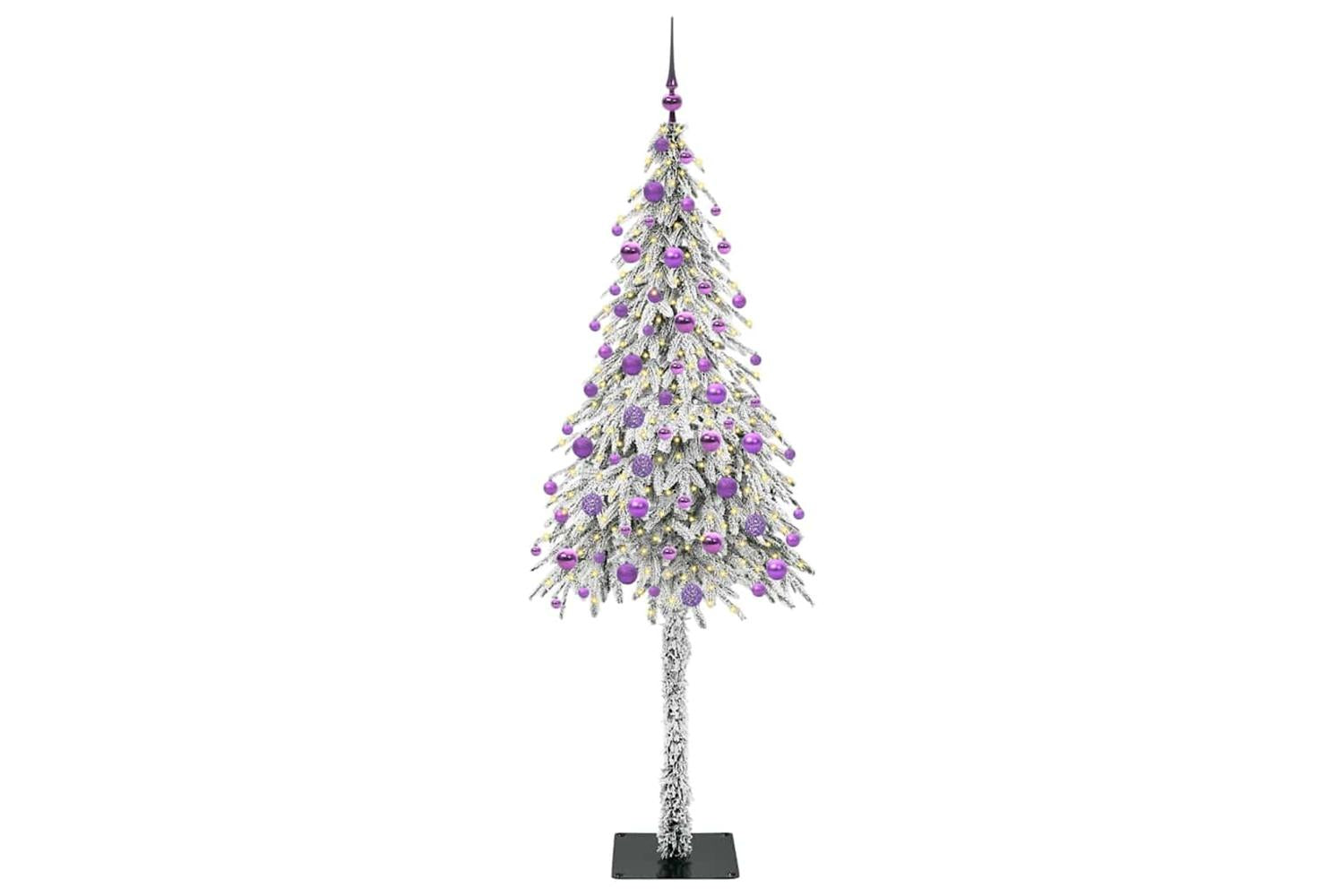 Vidaxl Christmas Tree With 300 Leds White 180 Cm Pe And Steel-3