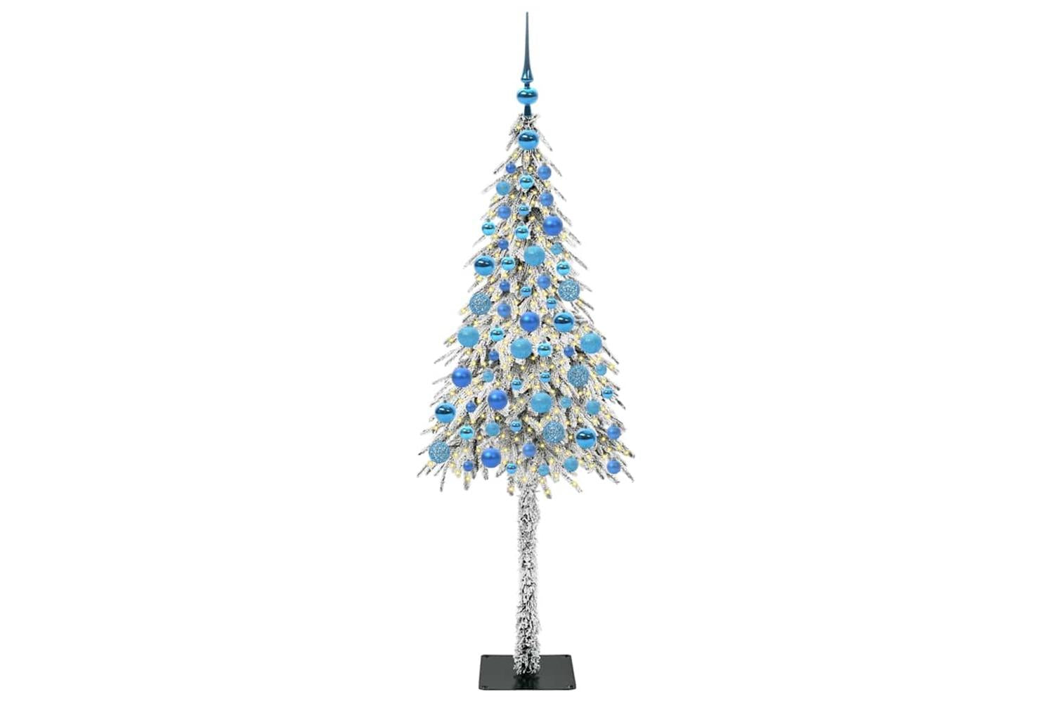 Vidaxl Christmas Tree With 300 Leds White 180 Cm Pe And Steel-3