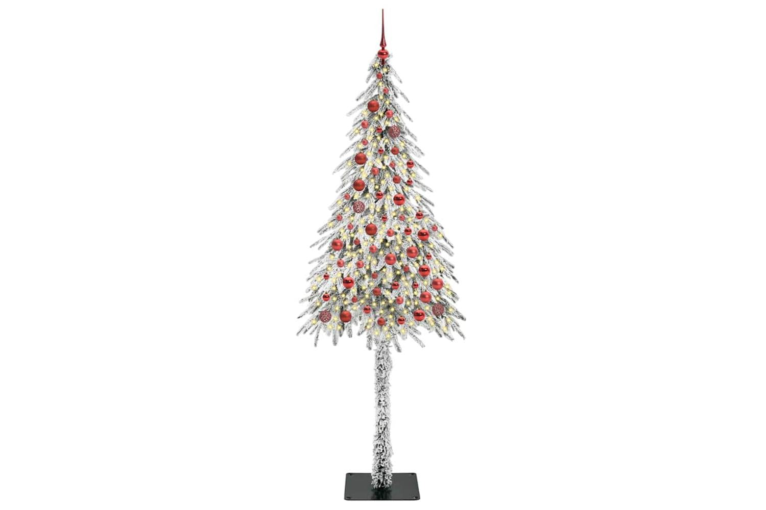 Vidaxl Christmas Tree With 300 Leds White 210 Cm Pe And Steel-3