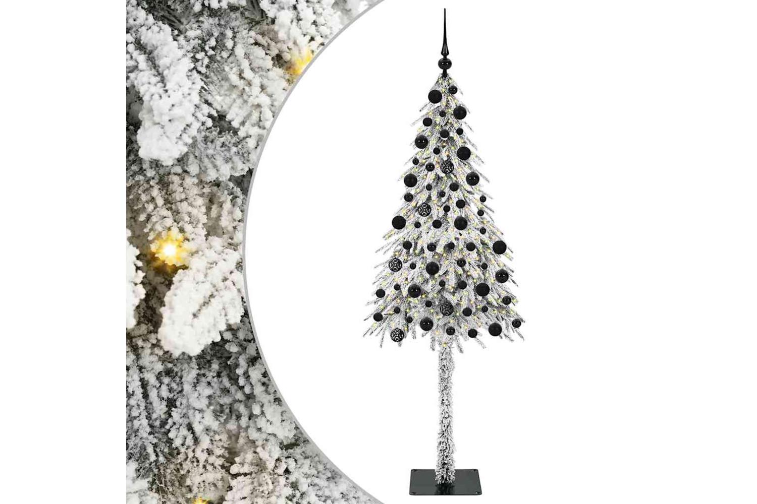Vidaxl Christmas Tree With 300 Leds White 210 Cm Pe And Steel-2
