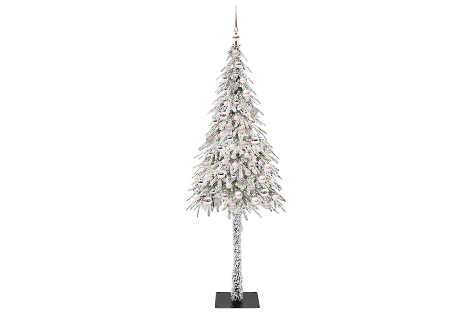 Vidaxl Christmas Tree With 300 Leds White 210 Cm Pe And Steel-3