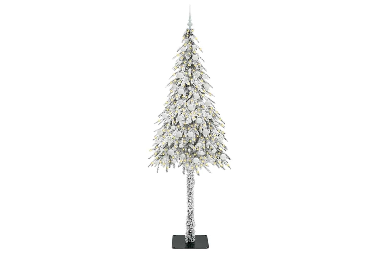 Vidaxl Christmas Tree With 300 Leds White 210 Cm Pe And Steel-3