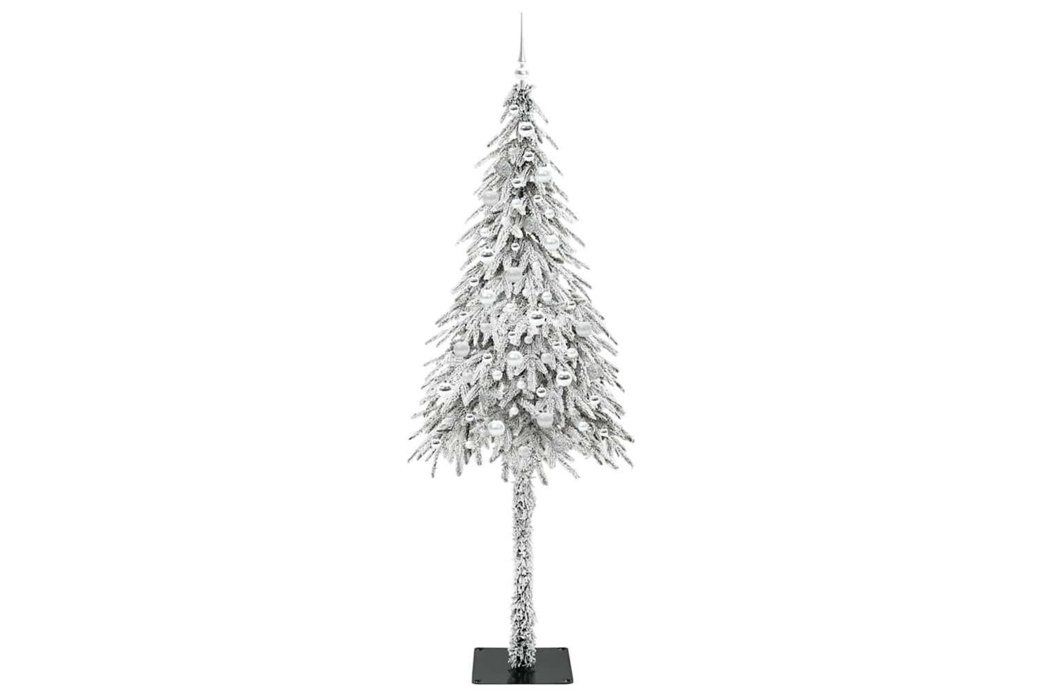 Vidaxl Christmas Tree With 300 Leds White 210 Cm Pe And Steel-5