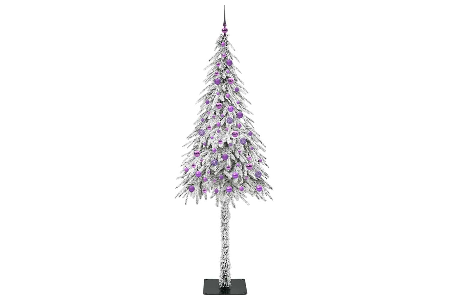 Vidaxl Christmas Tree With 300 Leds White 210 Cm Pe And Steel-4