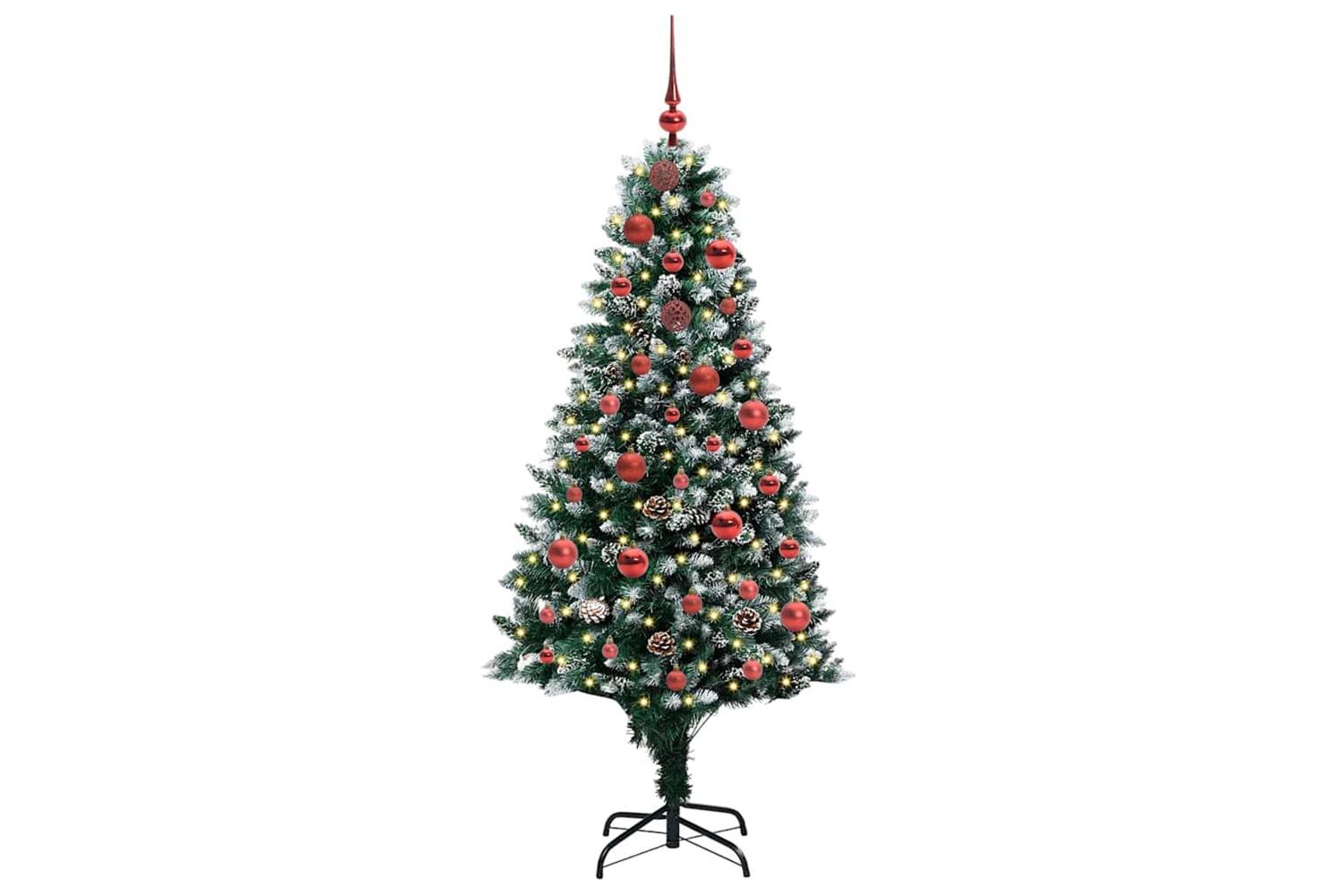 Vidaxl Artificial Christmas Tree With 150 Leds With Stand Green 150 Cm-3