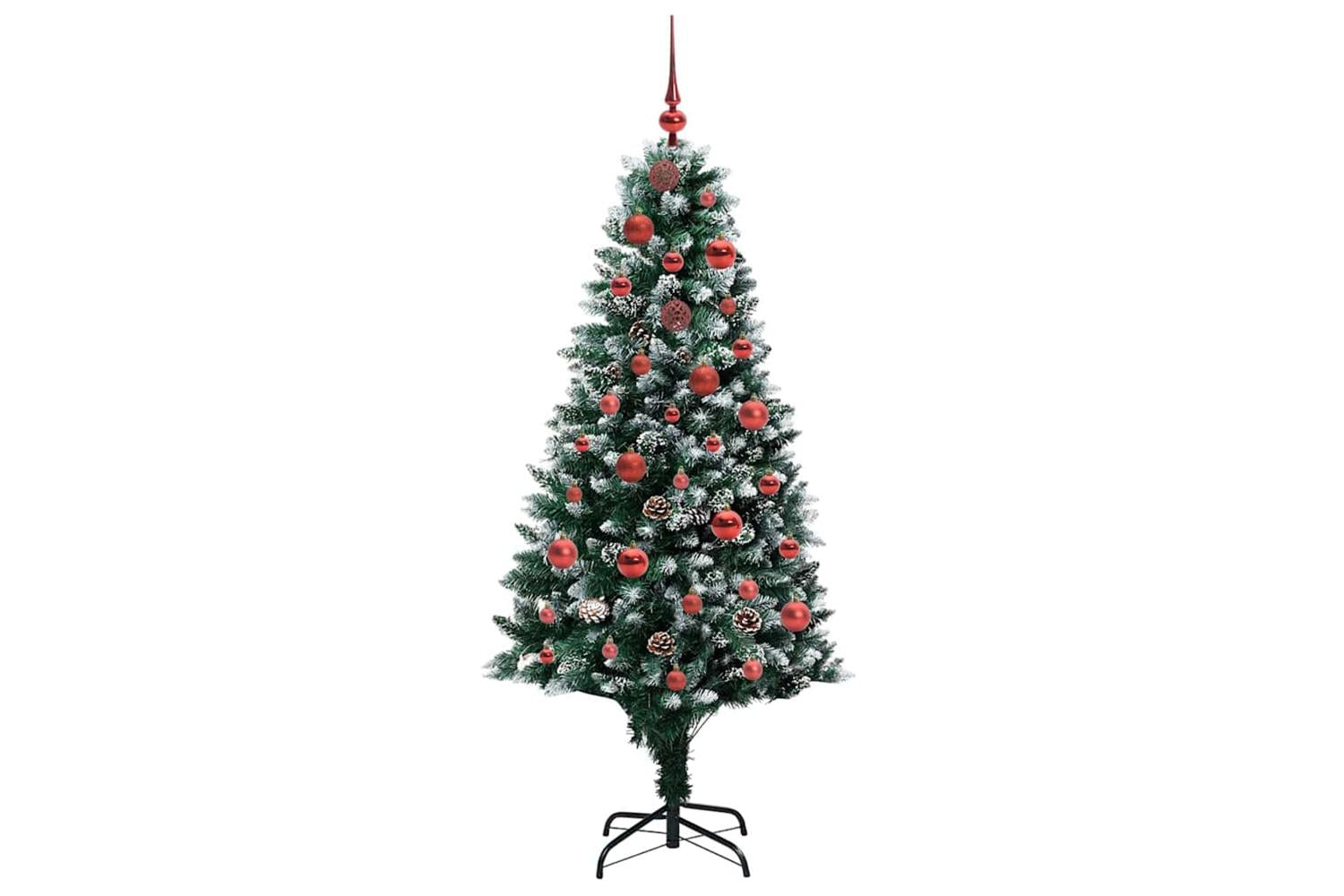 Vidaxl Artificial Christmas Tree With 150 Leds With Stand Green 150 Cm-4