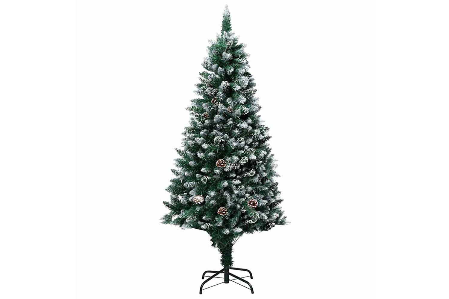Vidaxl Artificial Christmas Tree With 150 Leds With Stand Green 150 Cm-5