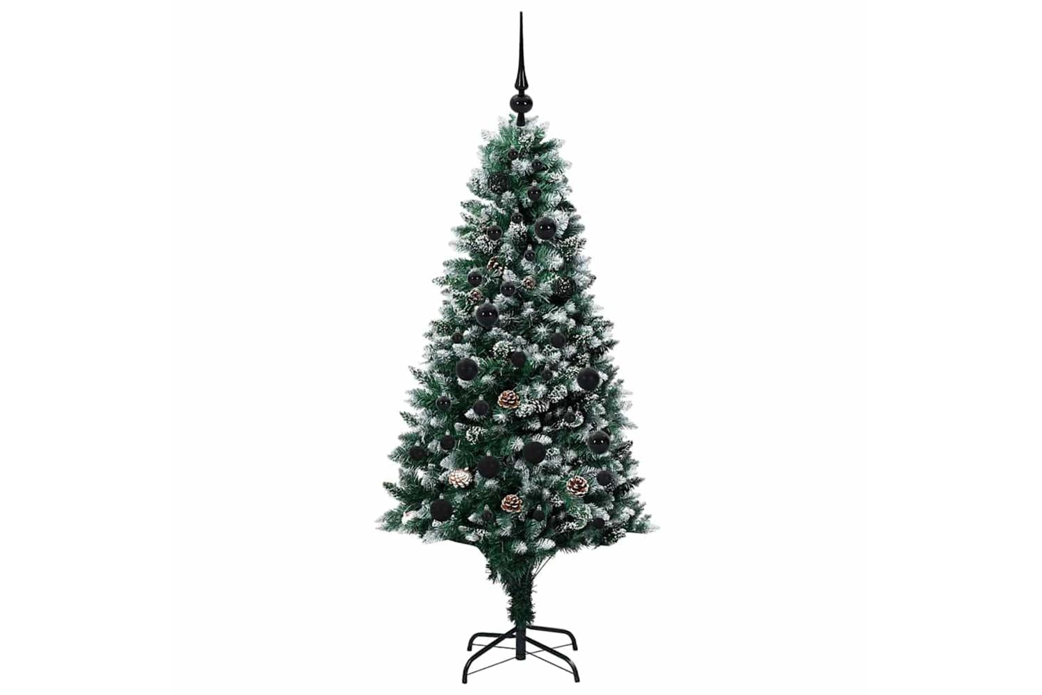 Vidaxl Artificial Christmas Tree With 150 Leds With Stand Green 150 Cm-4