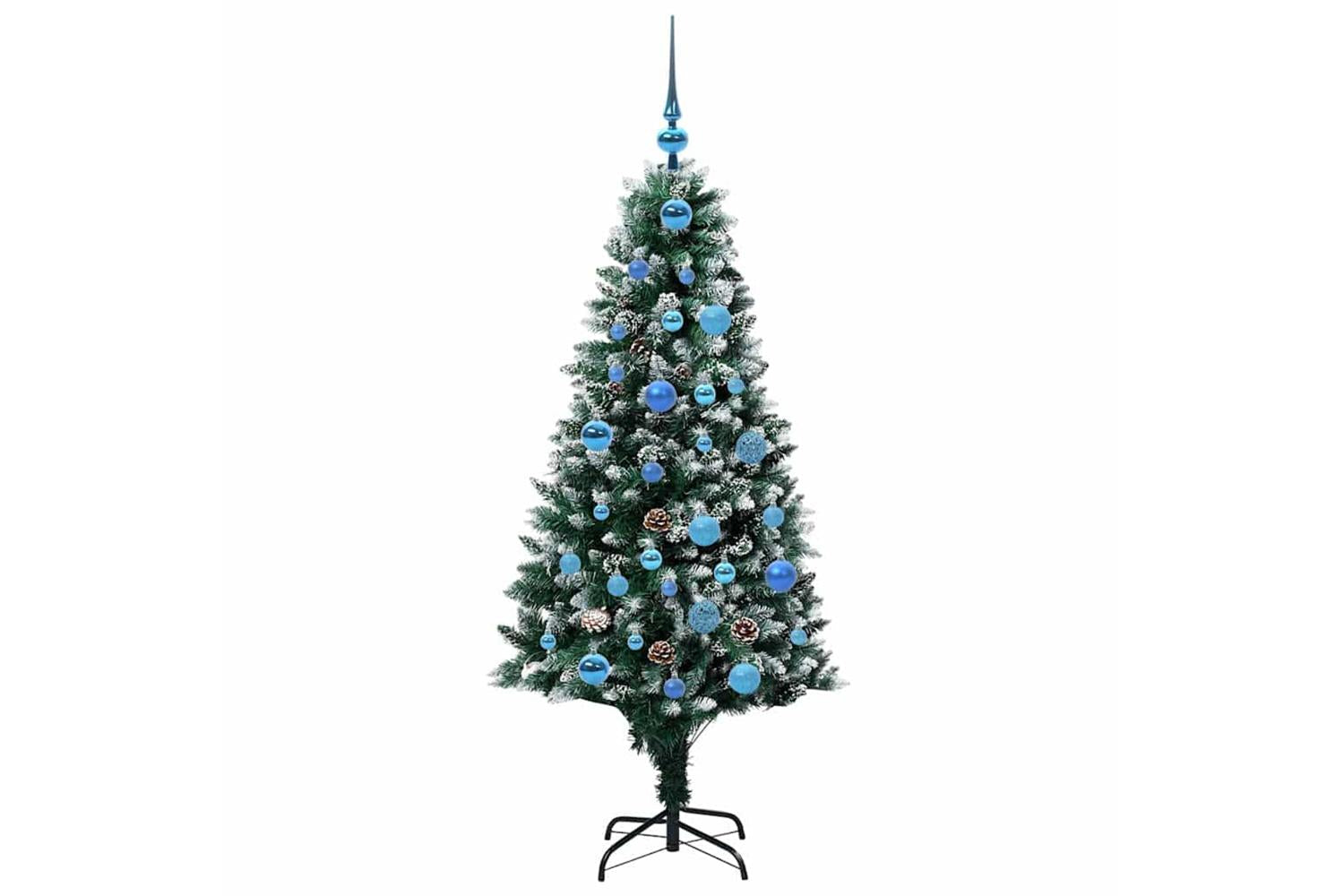 Vidaxl Artificial Christmas Tree With 150 Leds With Stand Green 150 Cm-4