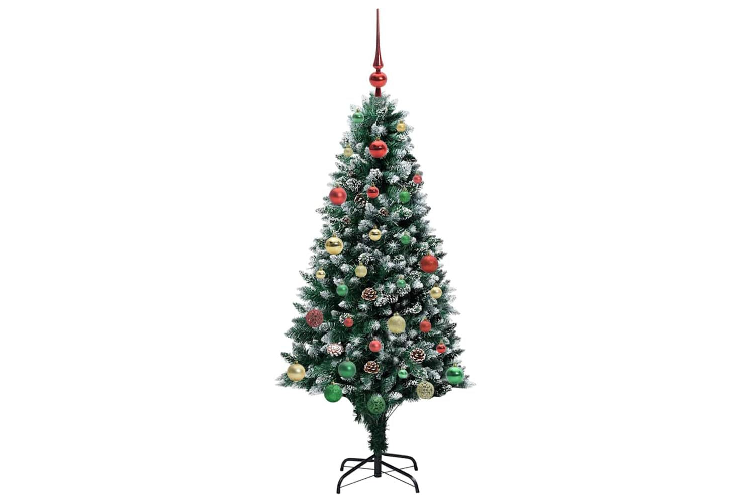 Vidaxl Artificial Christmas Tree With 150 Leds With Stand Green 150 Cm-6