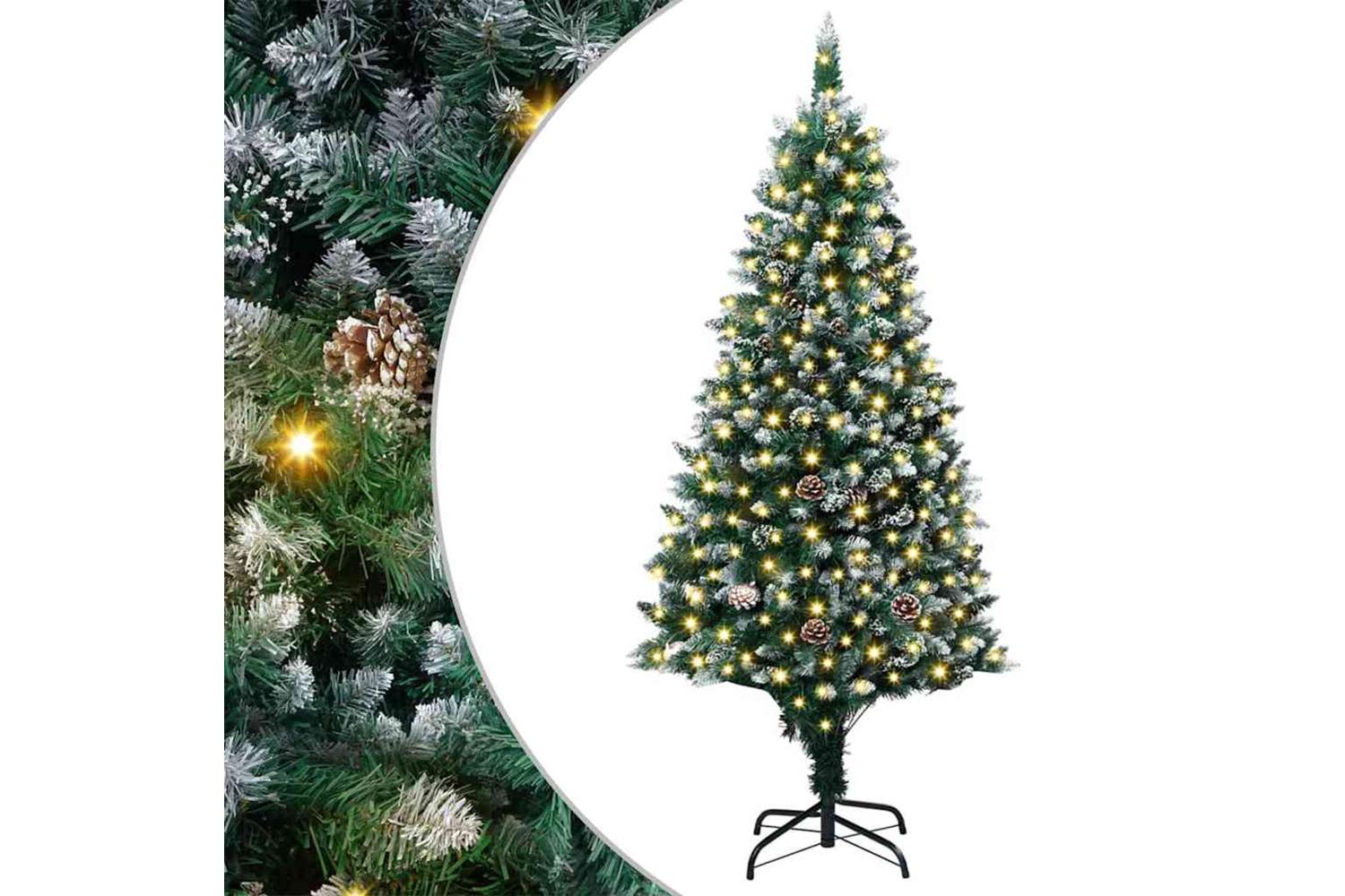 Vidaxl Artificial Christmas Tree With 300 Leds With Stand Green 180 Cm-2