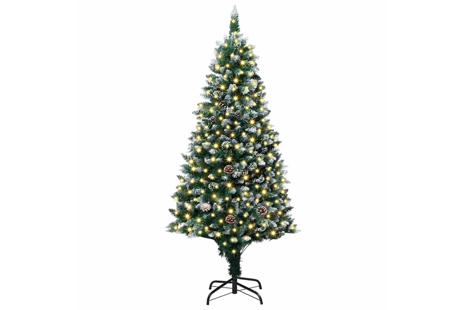 Vidaxl Artificial Christmas Tree With 300 Leds With Stand Green 180 Cm-3