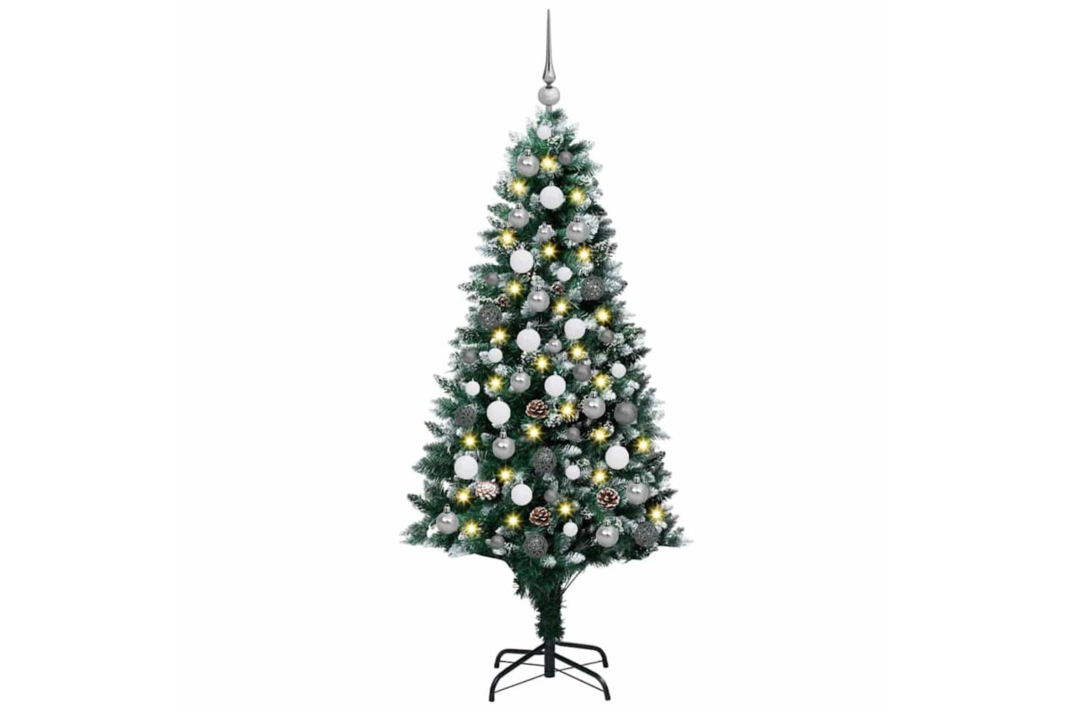 Vidaxl Artificial Christmas Tree With 300 Leds With Stand Green 180 Cm-2