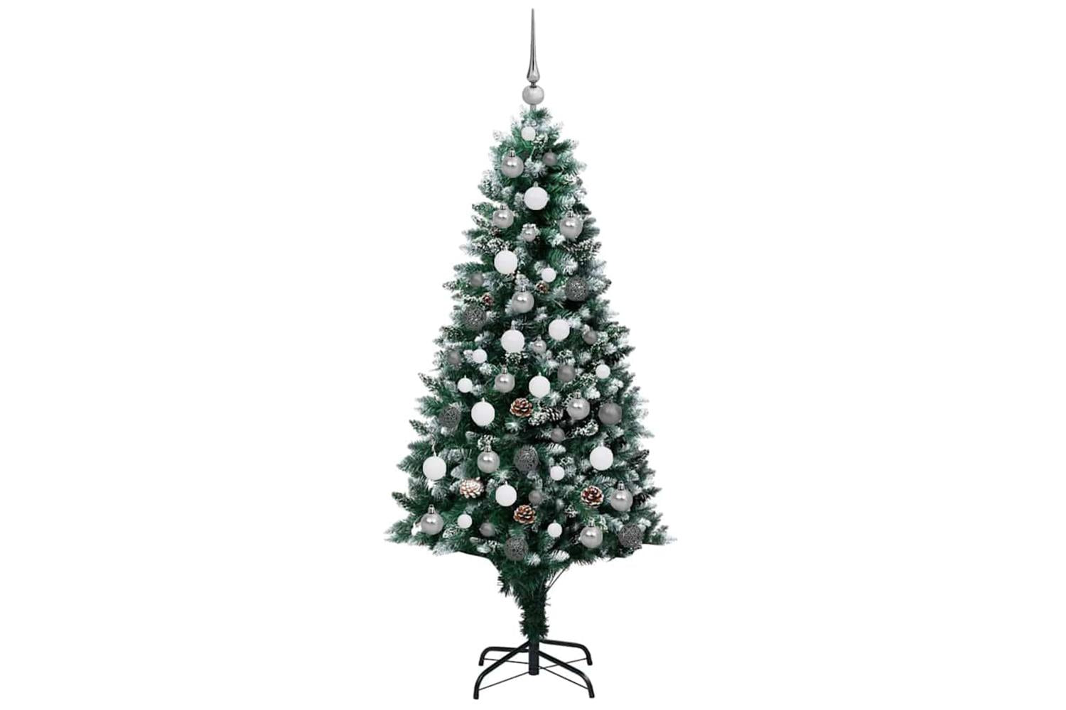 Vidaxl Artificial Christmas Tree With 300 Leds With Stand Green 180 Cm-4
