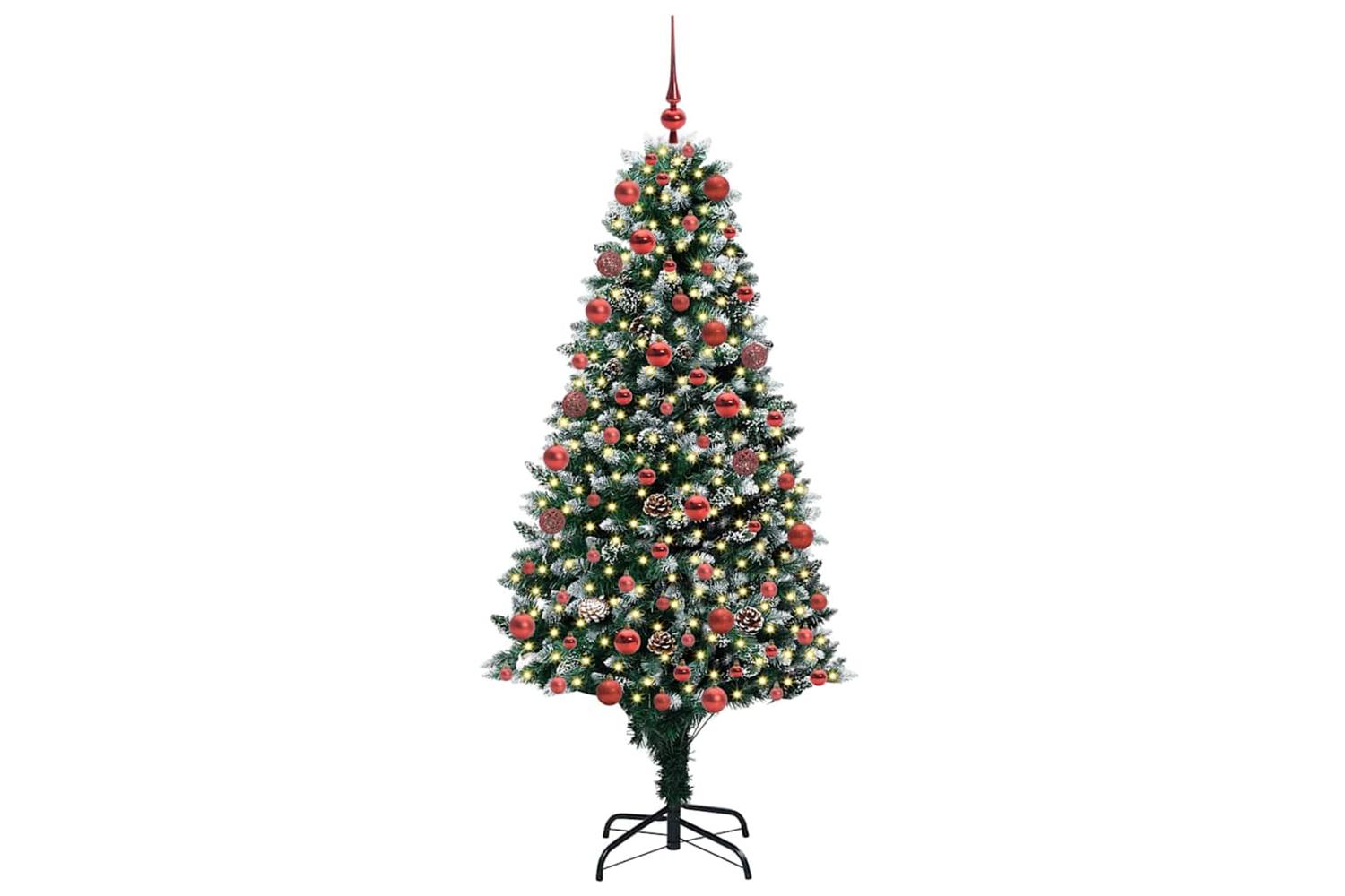 Vidaxl Artificial Christmas Tree With 300 Leds With Stand Green 180 Cm-3
